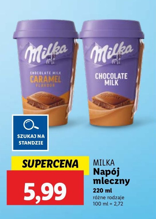 Napój chocolate caramel Milka promocja