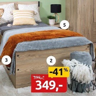 Łóżko drewniane promocja w Black Red White