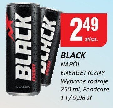 Napój energetyczny Black Foodcare promocja w Chorten