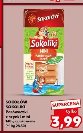 Paróweczki z szynki mini Sokołów sokoliki promocja