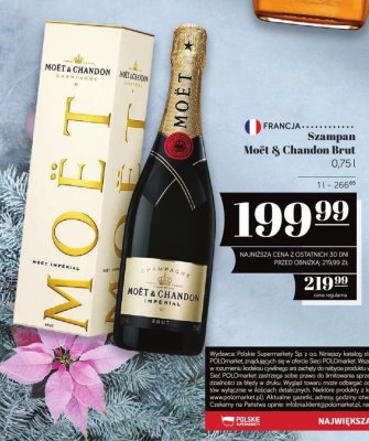 Szampan Moët & Chandon Brut 0,75l promocja w POLOmarket