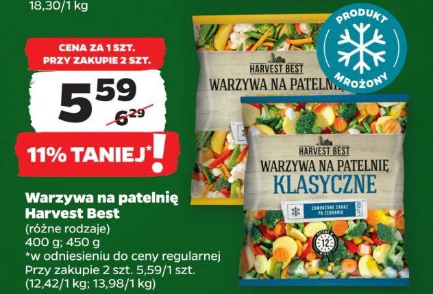 Warzywa na patelnie klasyczne Harvest best promocja w Netto