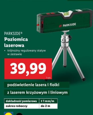 Poziomica laserowa Parkside promocja