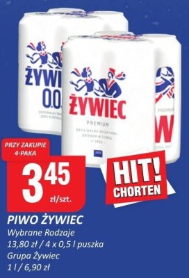 Piwo Żywiec promocja w Chorten