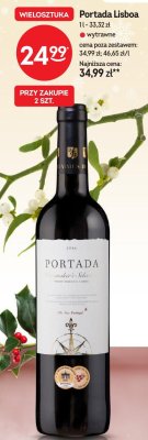 Wino Portada Lisboa 1 l promocja w Żabka