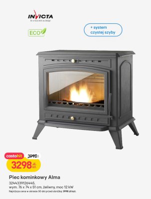 Piec kominkowy Alma promocja w Castorama