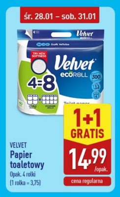Papier toaletowy 4 rolki promocja w Aldi