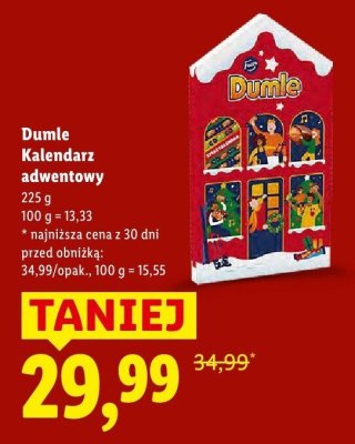 Dumle Kalendarz adwentowy promocja w Lidl