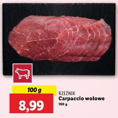 Carpaccio wołowe Rzeźnik codzienna dostawa promocja