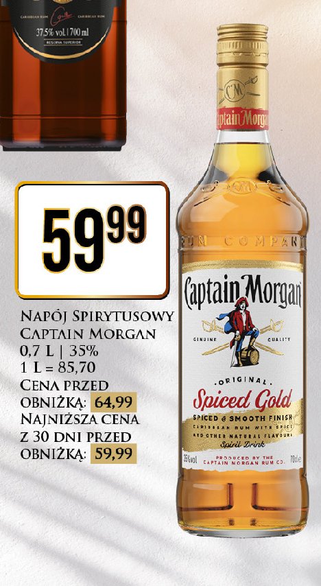Rum Captain morgan spiced gold promocja