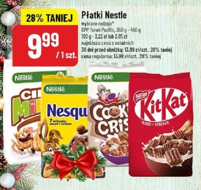 Płatki Nestle (Cini Minis, Nesquik, Coco Crisp, KitKat) promocja w POLOmarket
