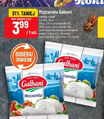 Mozzarella Galbani różne rodzaje promocja w POLOmarket