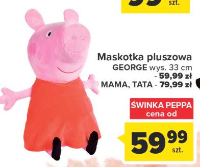 Maskotka pluszowa świnka peppa mama 33 cm promocja