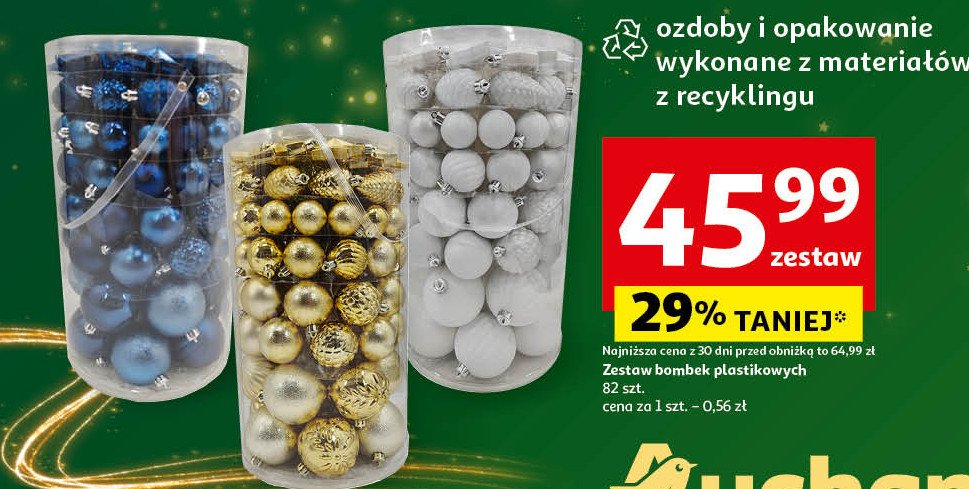 Bombki  plastikowe promocja