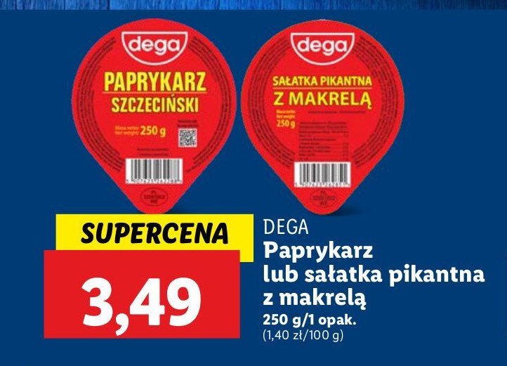 Sałatka pikantna z makreli Dega promocja