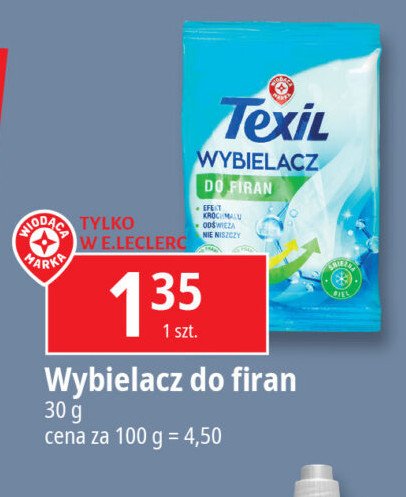 Wybielacz do firan Wiodąca marka texil promocja