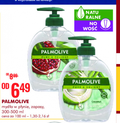 Mydło w płynie kokos Palmolive pure & delight promocja
