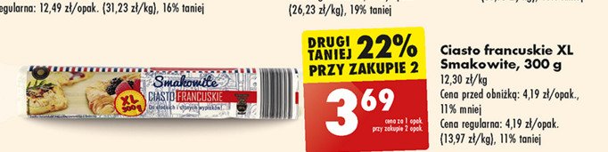 Ciastko francuskie xl Smakowite (biedronka) promocja