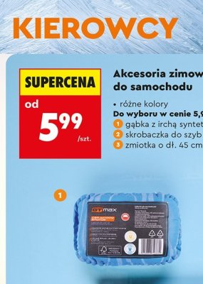 Gąbka z irchą syntetyczną obszyta mikrofibrą promocja w Biedronka