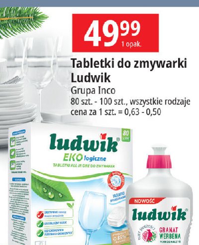 Tabletki do zmywarek w folii rozpuszczalnej Ludwik all in one promocja