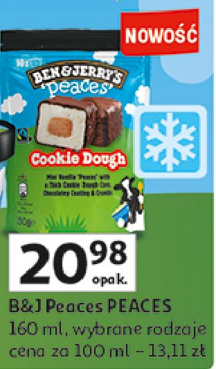 Lody cookie dough Ben & jerry's promocja