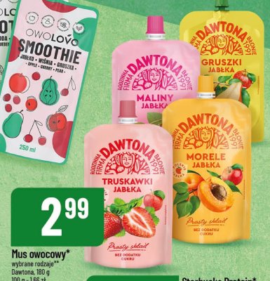 Mus owocowy Dawtona wybrane rodzaje promocja w POLOmarket