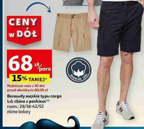 Bermudy męskie chino promocja