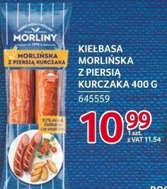 Kiełbasa morlińska z piersią kurczaka Morliny 400 g promocja w Selgros