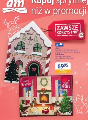 Kalendarz adwentowy ebelin z akcesoriami do włosów i biżuterią promocja w Drogerie DM