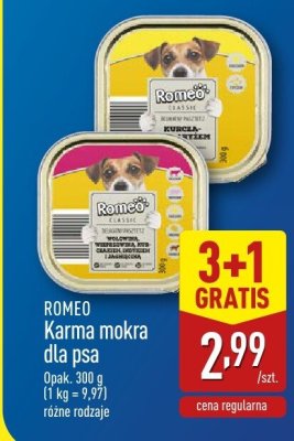 Karma mokra dla psa 3+1 GRATIS promocja w Aldi