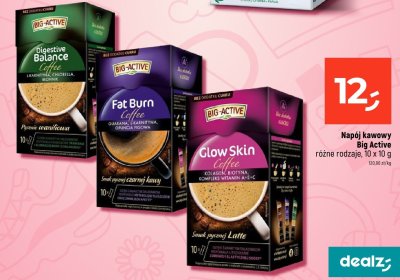 Napój kawowy Big Active różne rodzaje 10 x 10 g promocja w Dealz
