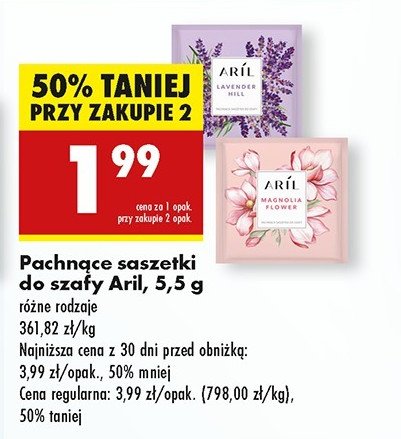 Pachnąca saszetka kwiat magnolii Aril promocja