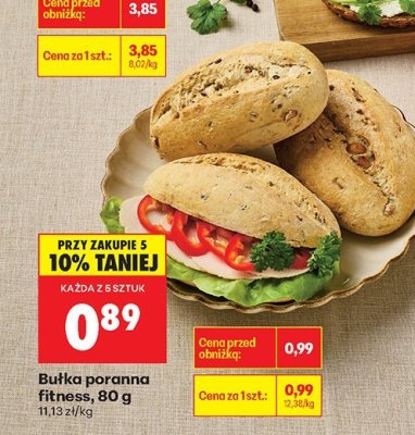 Bułka poranna fitness  promocja w Biedronka