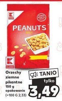 Orzechy ziemne pikantne K-classic promocja