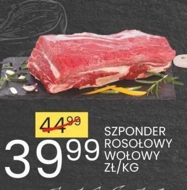Szponder rosołowy wołowy zł/kg promocja w Wafelek