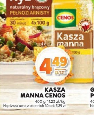 Kasza manna Cenos promocja w Stokrotka