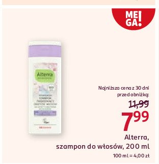 Szampon do włosów dodatkowa objętość Alterra promocja w Rossmann