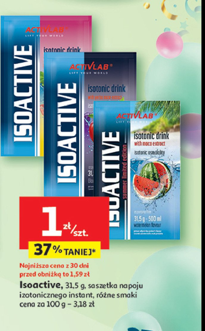 Isoactive arbuz Activlab promocja w Auchan