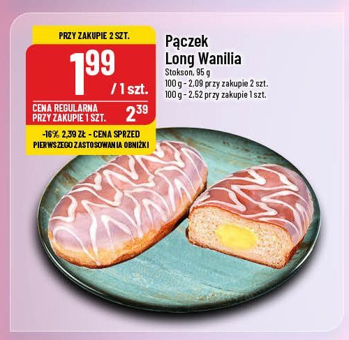 Pączek long wanilia Stokson promocja