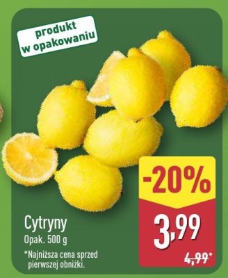 Cytryny promocja w Aldi