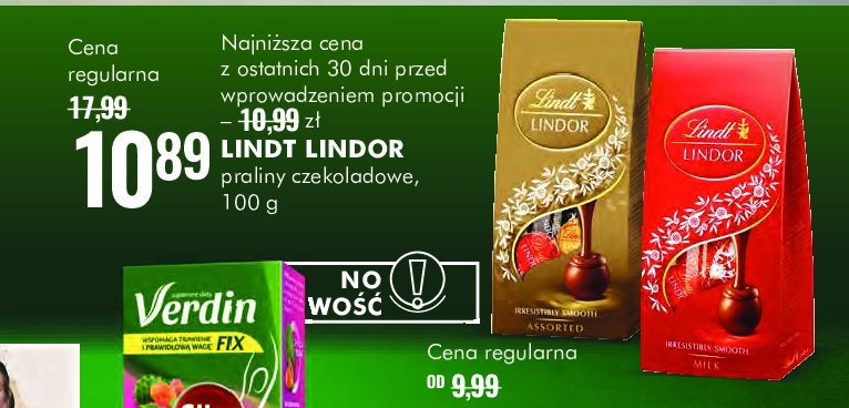 Bombonierka assorted bag Lindt lindor promocja w Super-Pharm