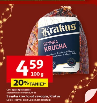 Szynka krucha od szwagra Krakus animex promocja w Auchan