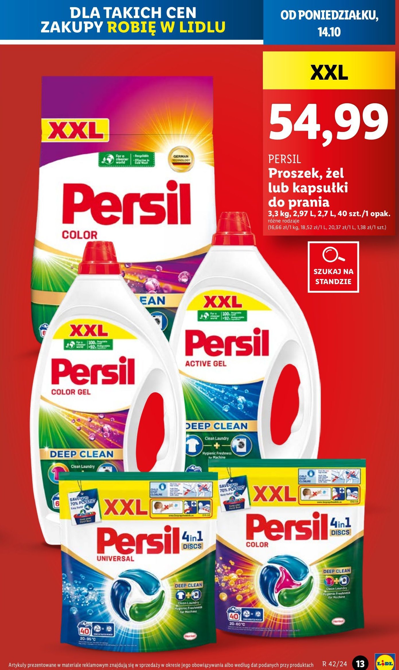 Kapsułki do prania universal PERSIL POWER CAPS promocja