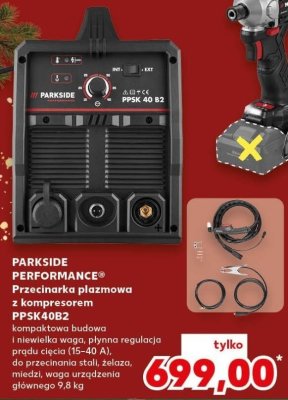 Przecinarka plazmowa z kompresorem PARKSIDE PERFORMANCE PPSK40B2 promocja w Kaufland