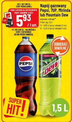 Napój gazowany Mountain Dew 1,5 l promocja w POLOmarket