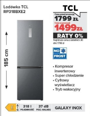 Lodówka RP318BXE2 promocja w NEONET