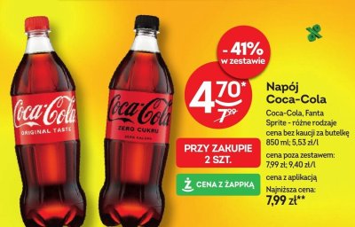 Napój Coca-Cola Original Taste promocja w Żabka