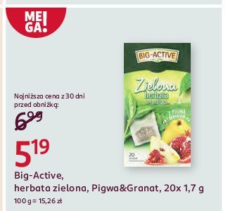 Herbata z pigw膮 i granatem Big-active herbata zielona promocja