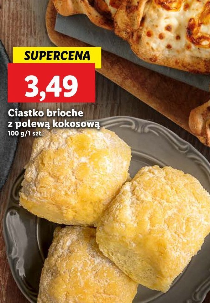 Ciastko brioche z polewą kokosową promocja