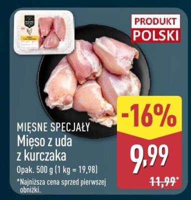 Mięso z uda z kurczaka  promocja w Aldi